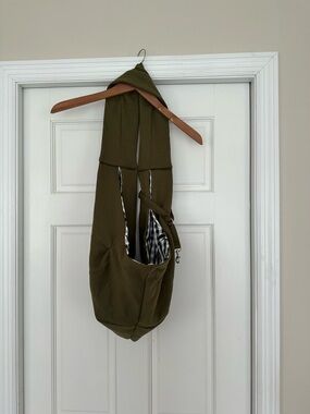 Olive Green Pet Sling Carrier for Small Dogs